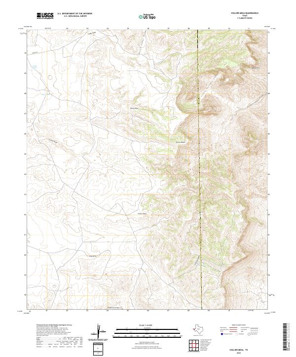 Collier Mesa topographic map thumbnail
