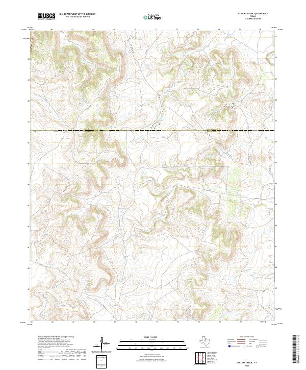 Collins Creek topographic map thumbnail