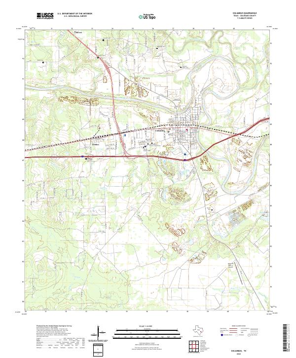 Columbus topographic map thumbnail