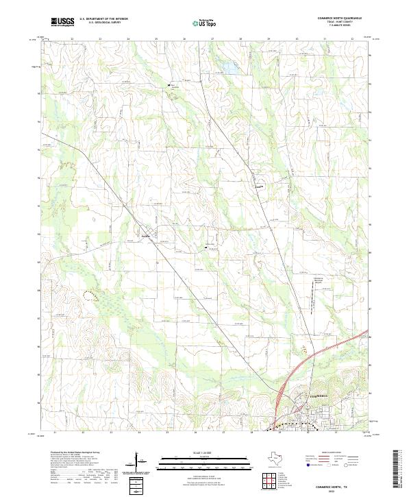 Commerce North topographic map thumbnail