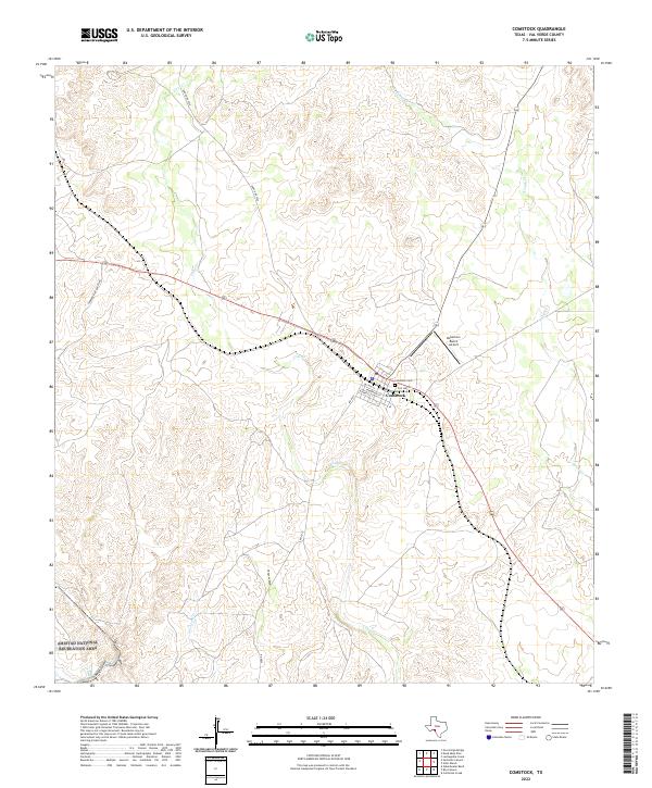 Comstock topographic map thumbnail