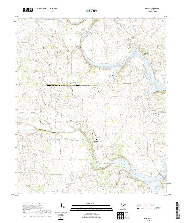 Concho topographic map thumbnail