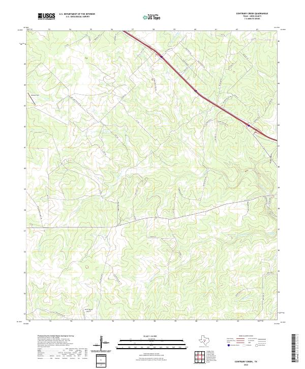 Contrary Creek topographic map thumbnail