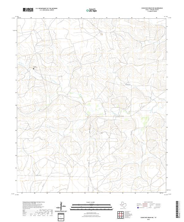 Coon Dive Draw NW topographic map thumbnail