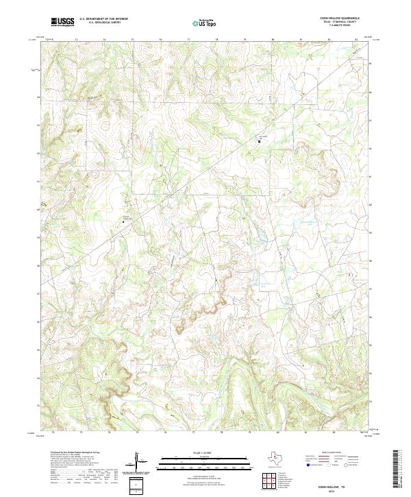 Coon Hollow topographic map thumbnail