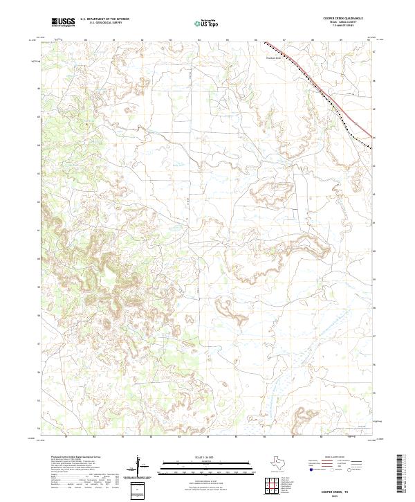 Cooper Creek topographic map thumbnail
