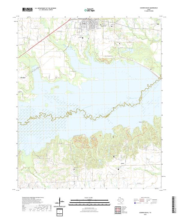 Cooper South topographic map thumbnail