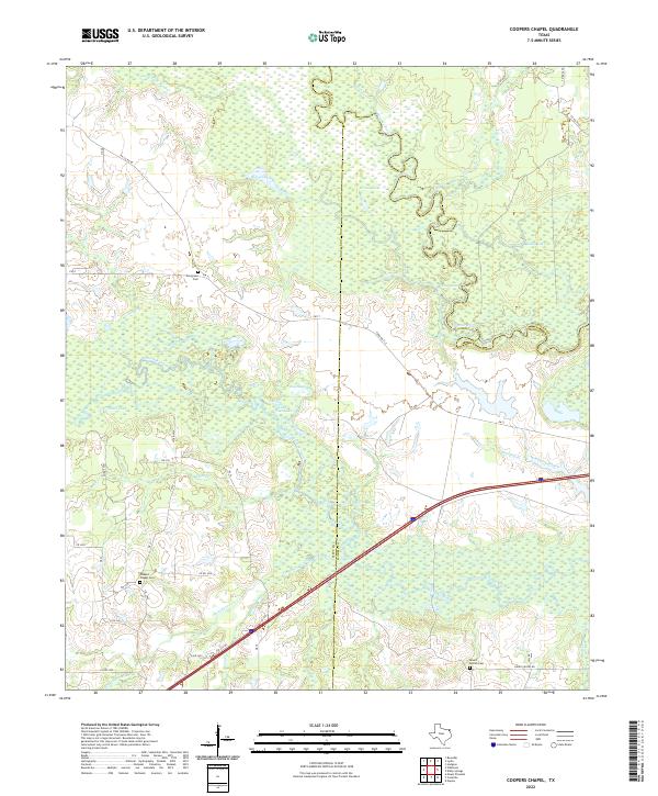 Coopers Chapel topographic map thumbnail