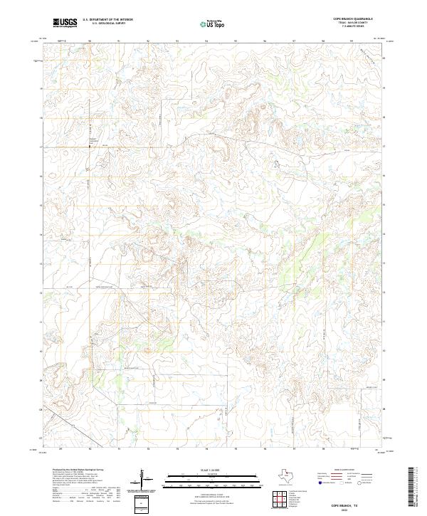 Cope Branch 2022 topographic map thumbnail