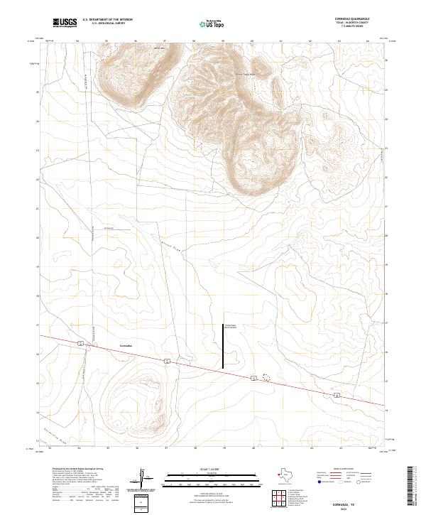 Cornudas 2022 topographic map preview