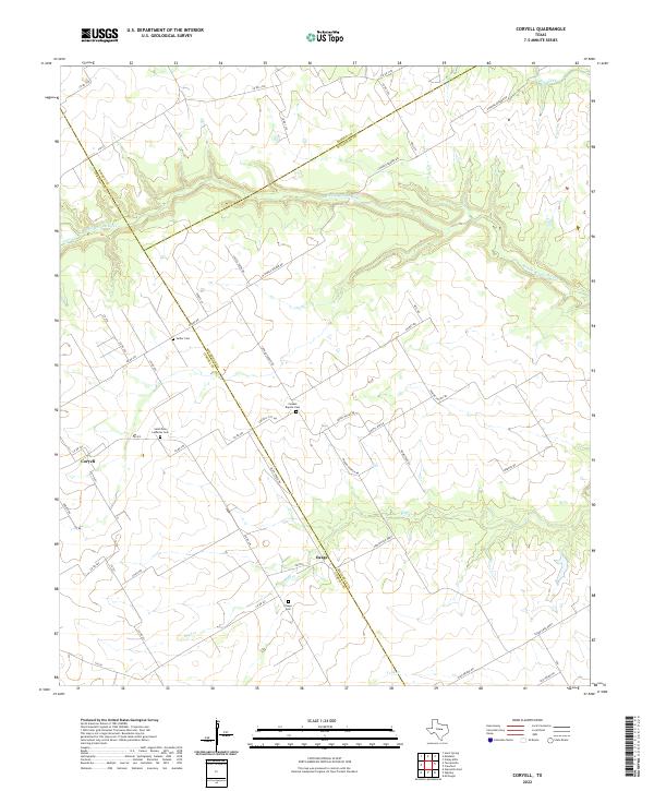 Coryell 2022 topographic map thumbnail