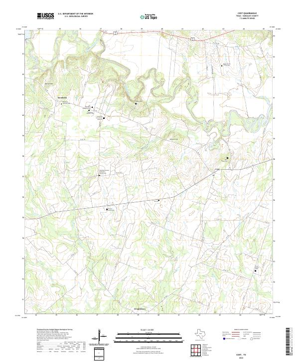 Cost 2022 topographic map thumbnail