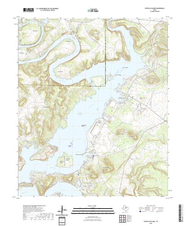 Costello Island 2022 topographic map thumbnail