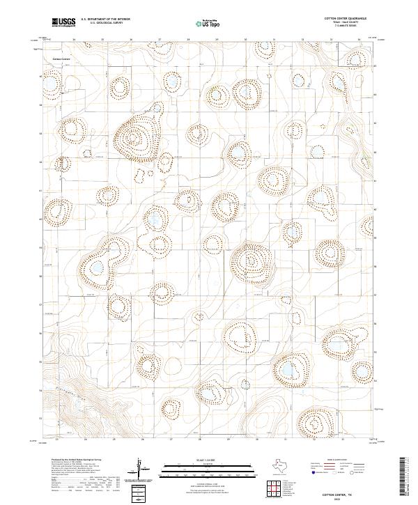 Cotton Center topographic map thumbnail