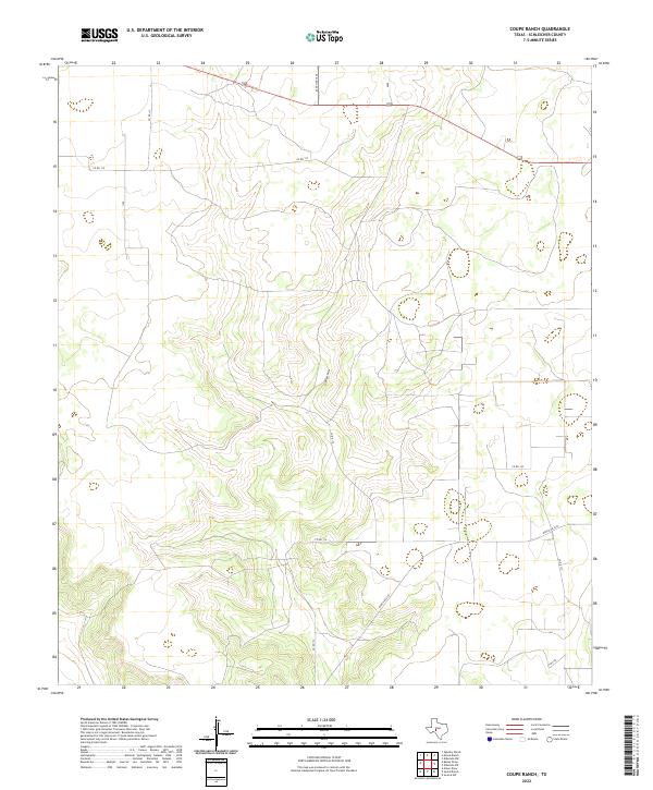 Coupe Ranch 2022 topographic map thumbnail