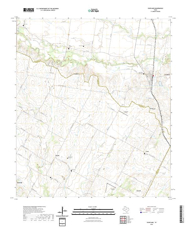 Coupland 2022 topographic map thumbnail