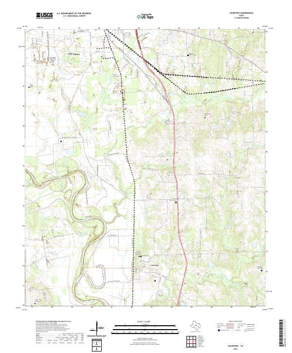 Courtney topographic map thumbnail