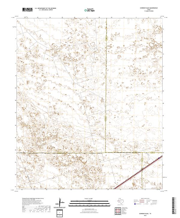 Cowden Place 2022 topographic map thumbnail