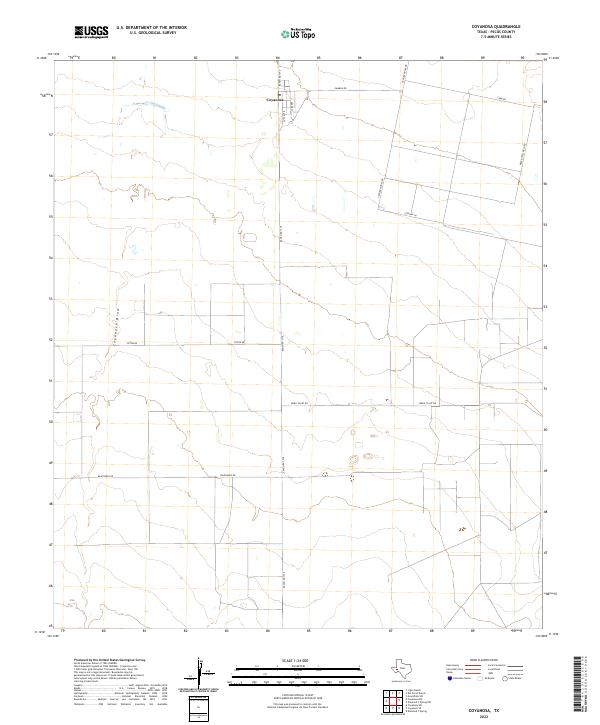 Coyanosa 2022 topographic map thumbnail