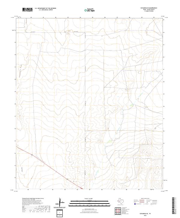 Coyanosa SE 2022 topographic map thumbnail