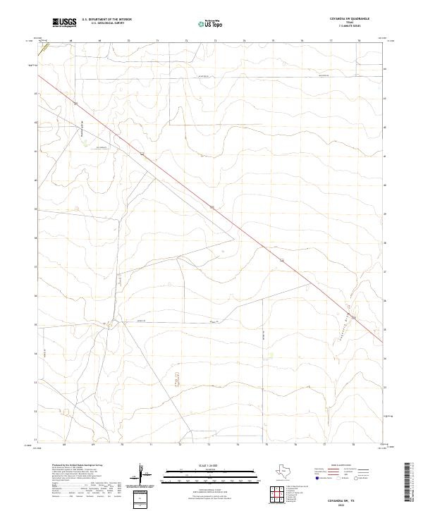 Coyanosa SW 2022 topographic map thumbnail