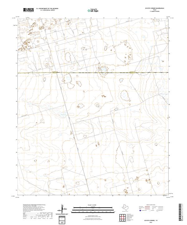 Coyote Corner 2022 topographic map thumbnail