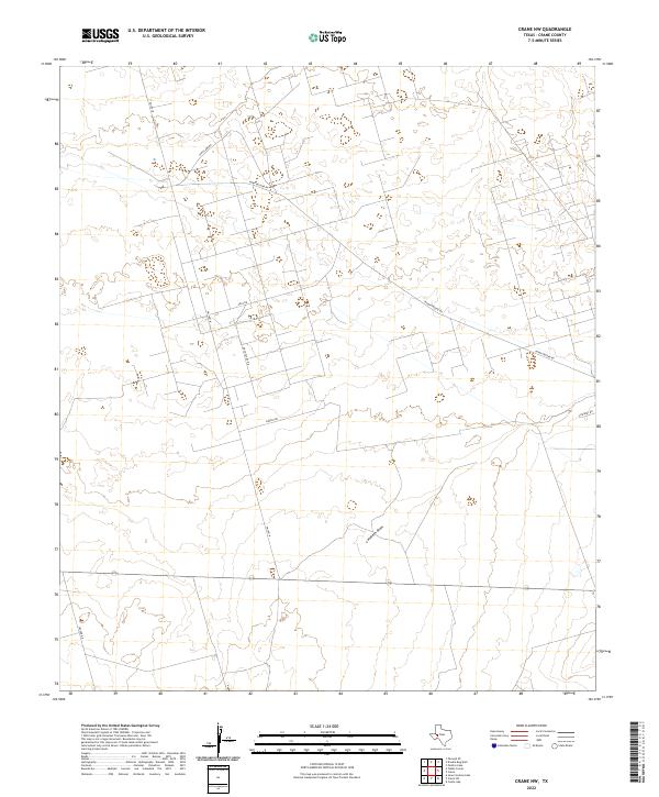 Crane NW 2022 topographic map thumbnail