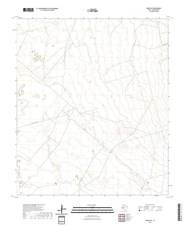 Crane SW 2022 topographic map thumbnail