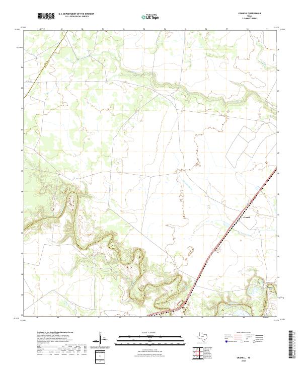 Cranell 2022 topographic map thumbnail