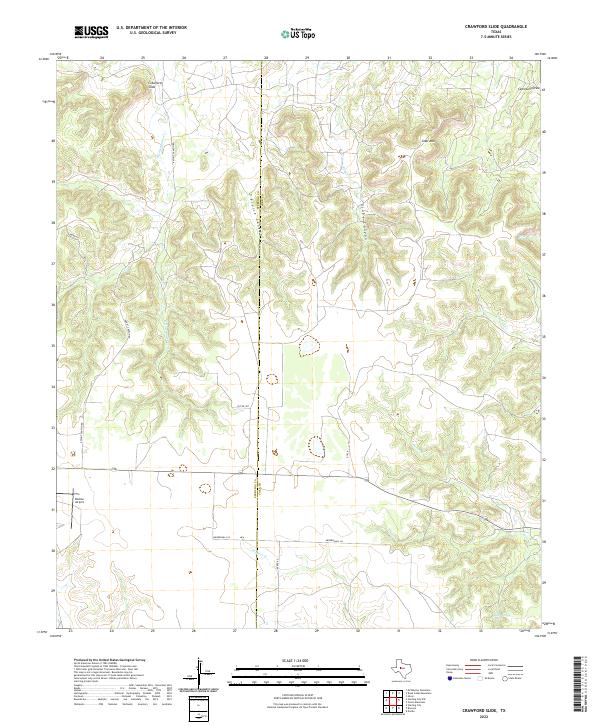 Crawford Slide 2022 topographic map thumbnail