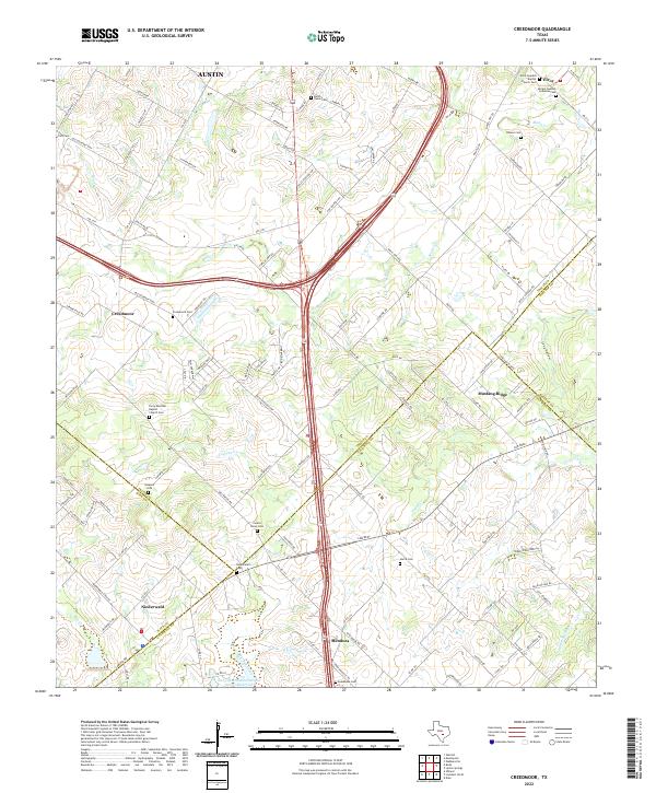 Creedmoor topographic map thumbnail