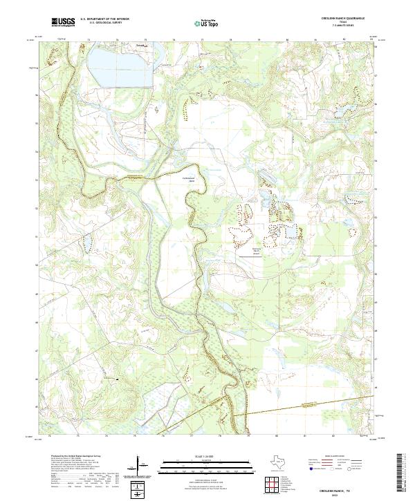 Creslenn Ranch 2022 topographic map thumbnail