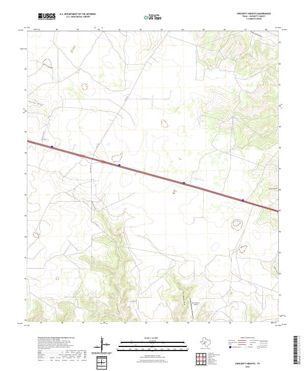 Crockett Heights 2022 topographic map thumbnail