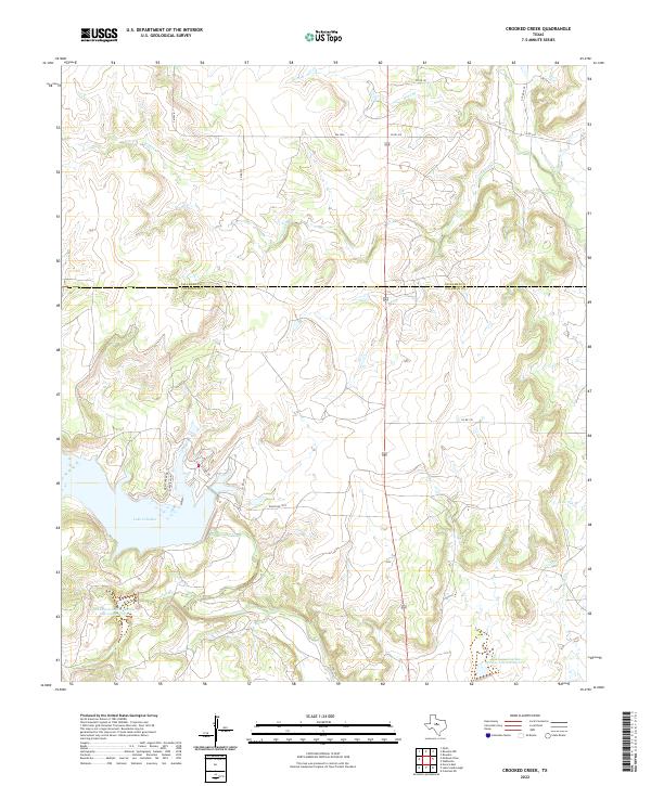 Crooked Creek topographic map thumbnail