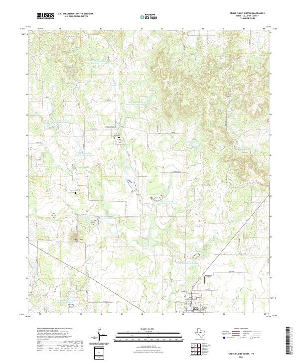 Cross Plains North 2022 topographic map thumbnail