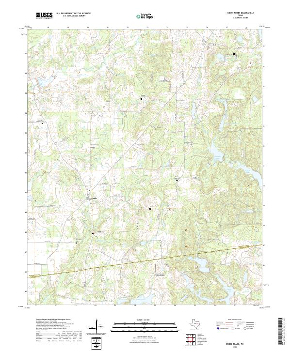 Cross Roads topographic map thumbnail
