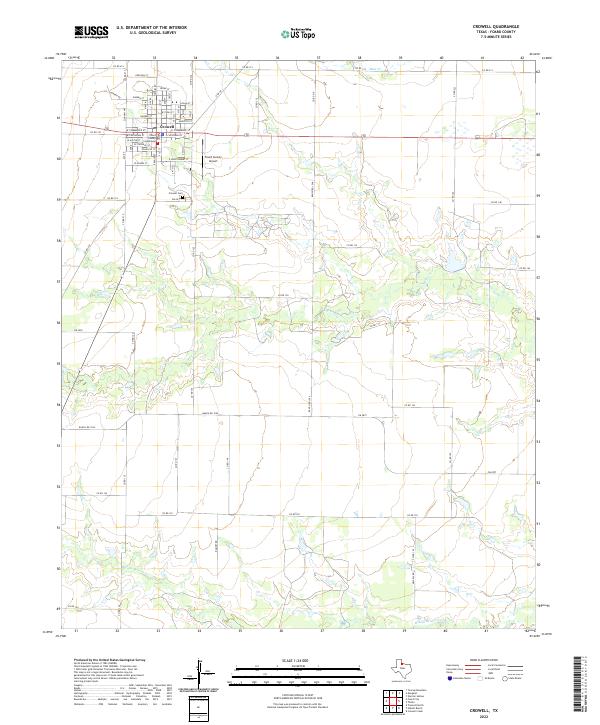 Crowell 2022 topographic map thumbnail