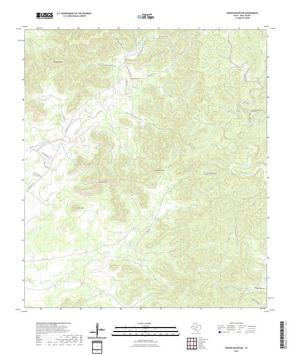 Crown Mountain 2022 topographic map thumbnail