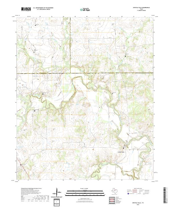 Crystal Falls 2022 topographic map thumbnail