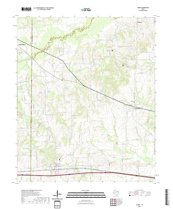 Cumby 2022 topographic map thumbnail