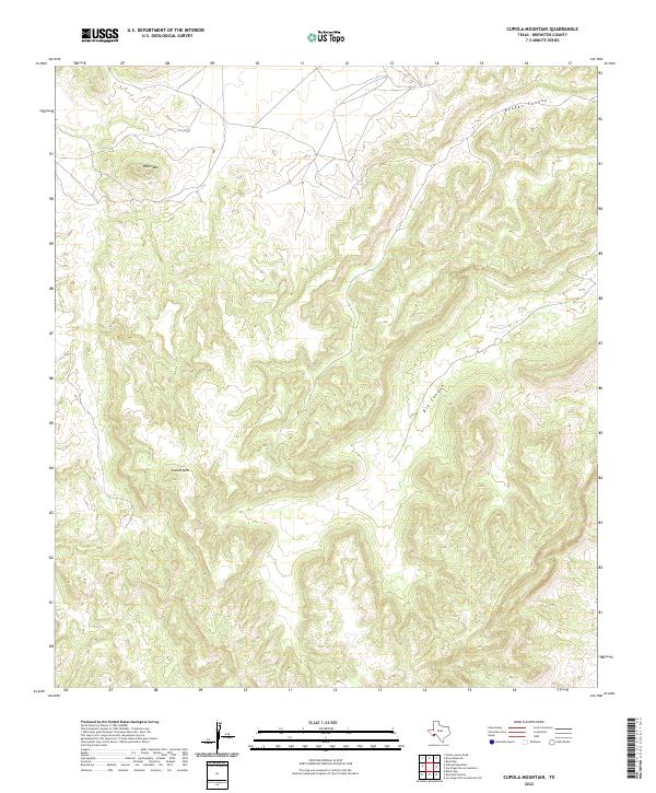 Cupola Mountain 2022 topographic map thumbnail
