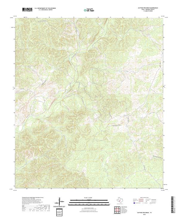 Cutting Pen Draw topographic map thumbnail