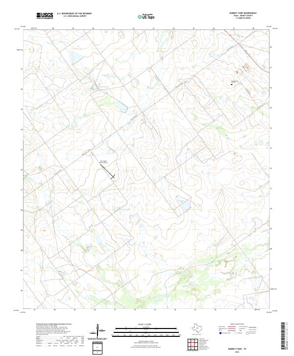 Dabney Tank 2022 topographic map thumbnail