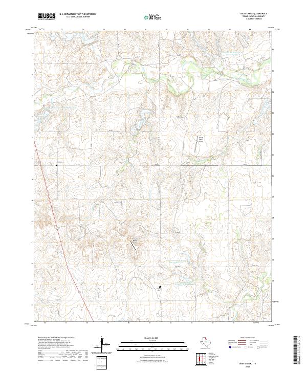 Dads Creek 2022 topographic map thumbnail