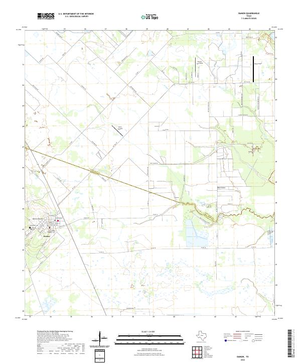 Damon 2022 topographic map thumbnail