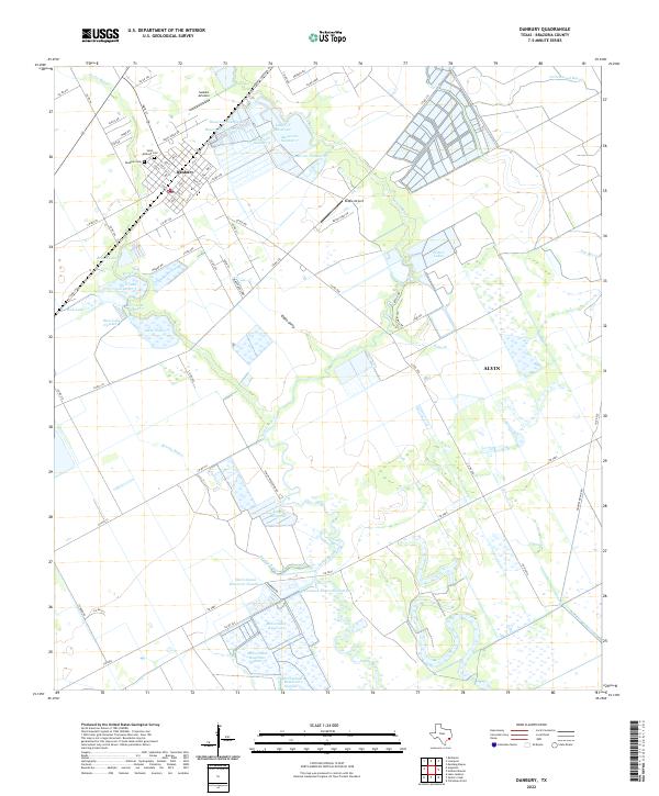 Danbury 2022 topographic map thumbnail