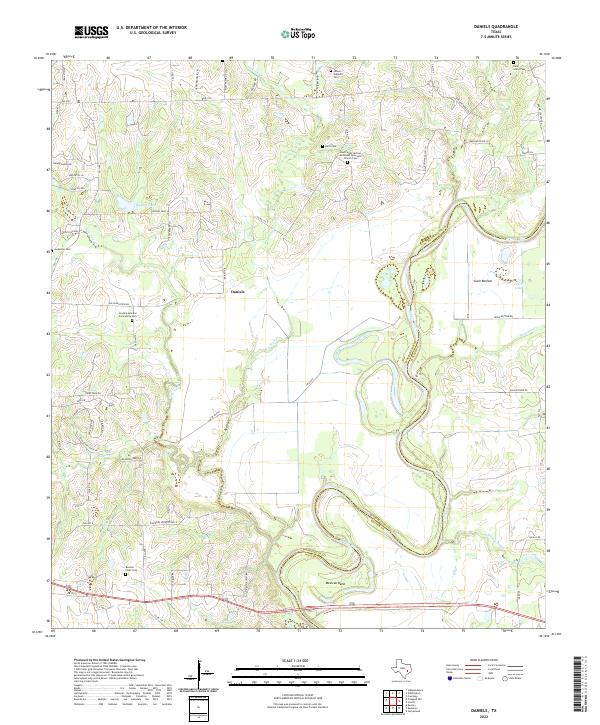 Daniels 2022 topographic map thumbnail