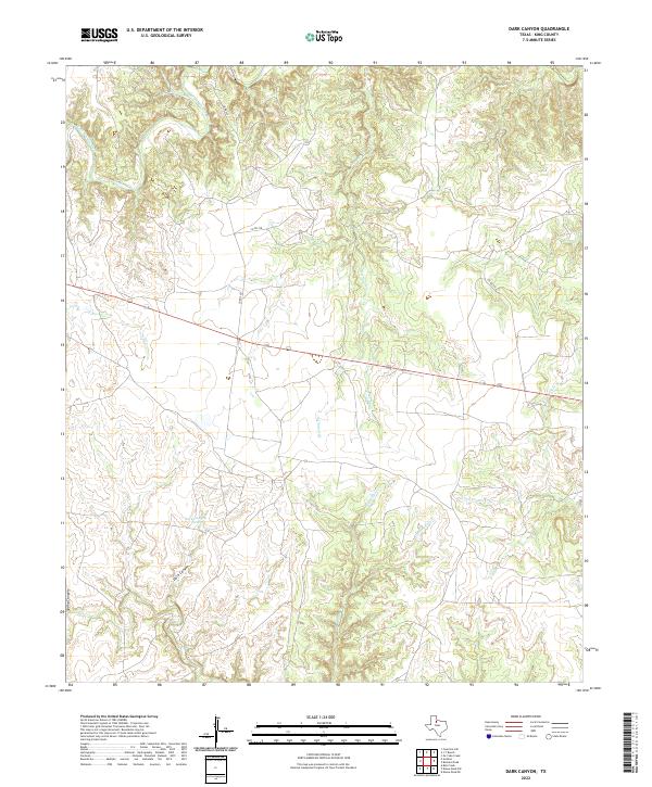 Dark Canyon 2022 topographic map thumbnail