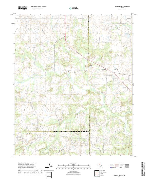 Darnell Branch topographic map thumbnail