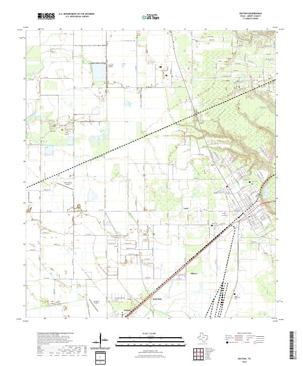 Dayton 2022 topographic map thumbnail